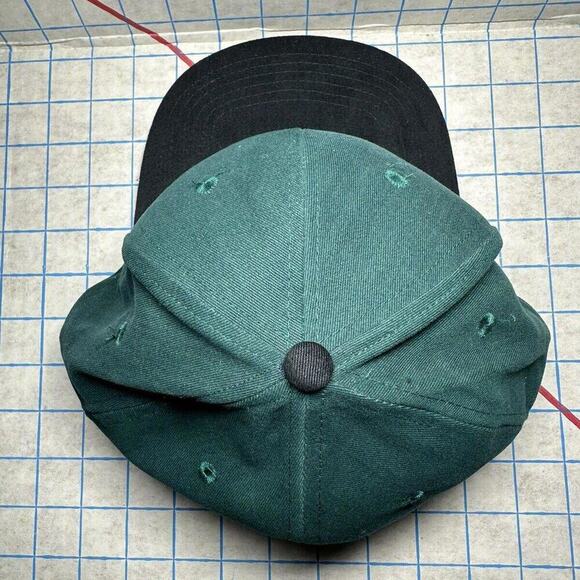 Vtg IPD Portland Snapback Hat Volvo Cap Engine Parts OEM RARE Green Velcra-o OS - Picture 6 of 7